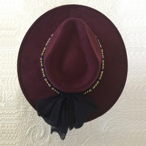 Sombrero Fedora de ala plana