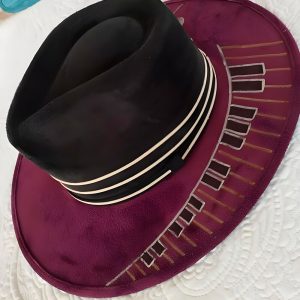 Sombrero Fedora, ala plana